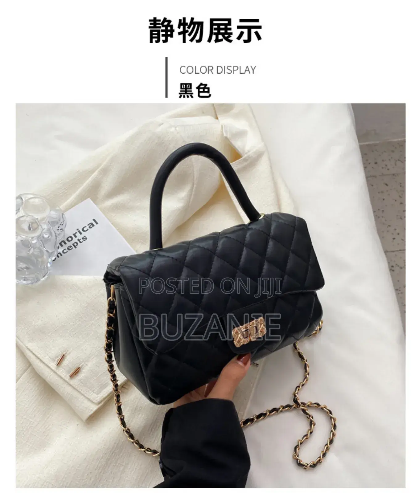 Ladies Mini Designer Bag Black Portable Outing Bag