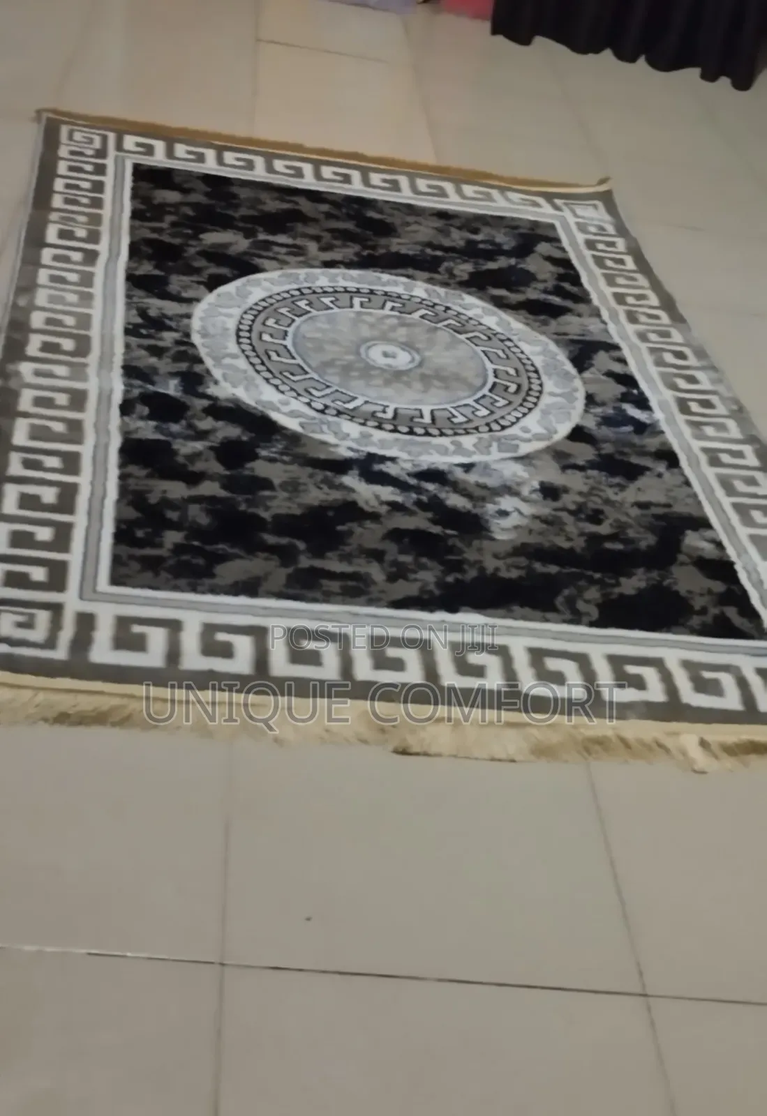 Turkish Fluffy Center Rug Measures 4 by 6 Feet