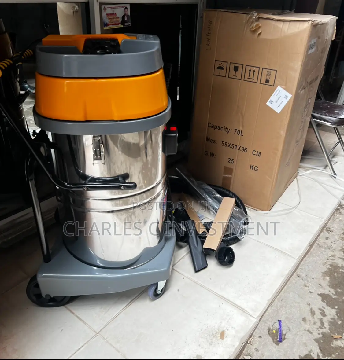 Industrial 70l Wet Dry Vacuum Cleaner