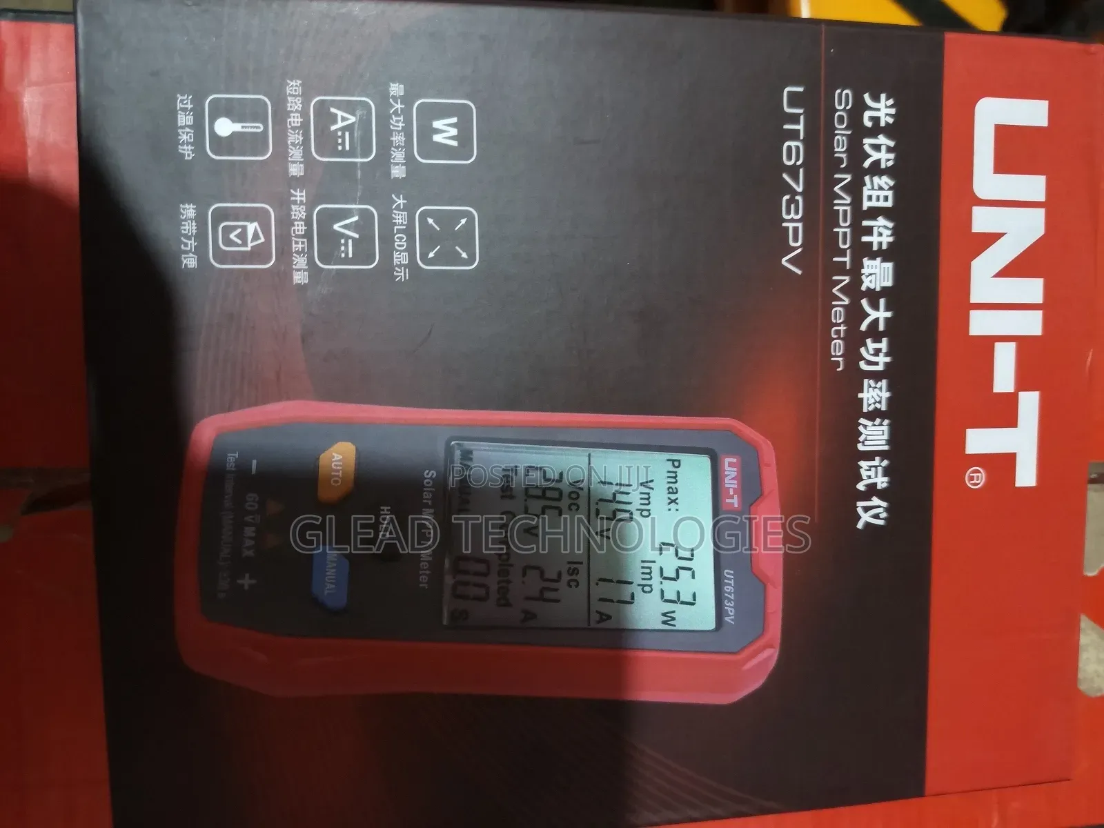 Uni-T Ut673pv Solar MPPT Meter,