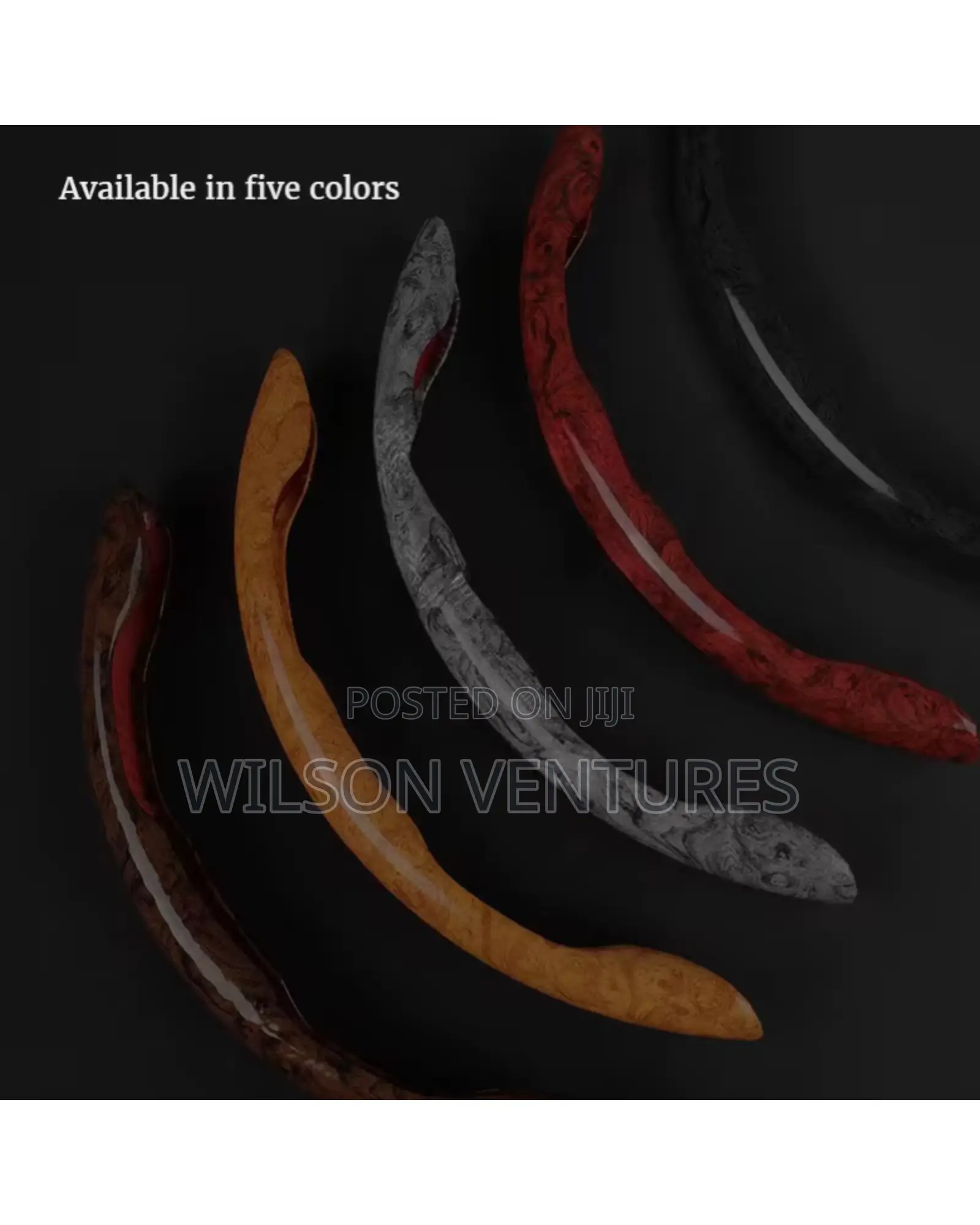 2pcs Ash Color Steering Wheel Cover Steering Grip