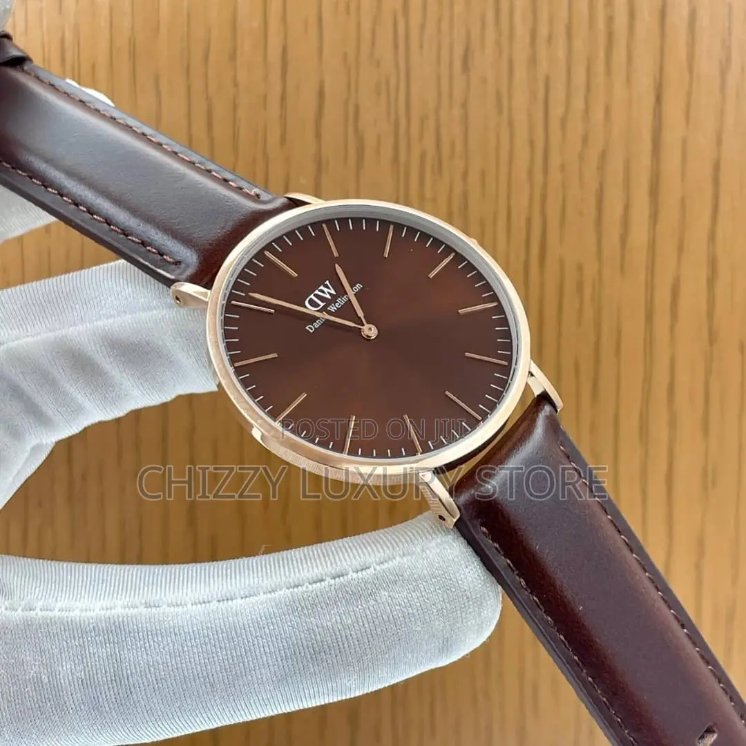 Daniel Washington Quality Men Genuine Leather Wristwatch