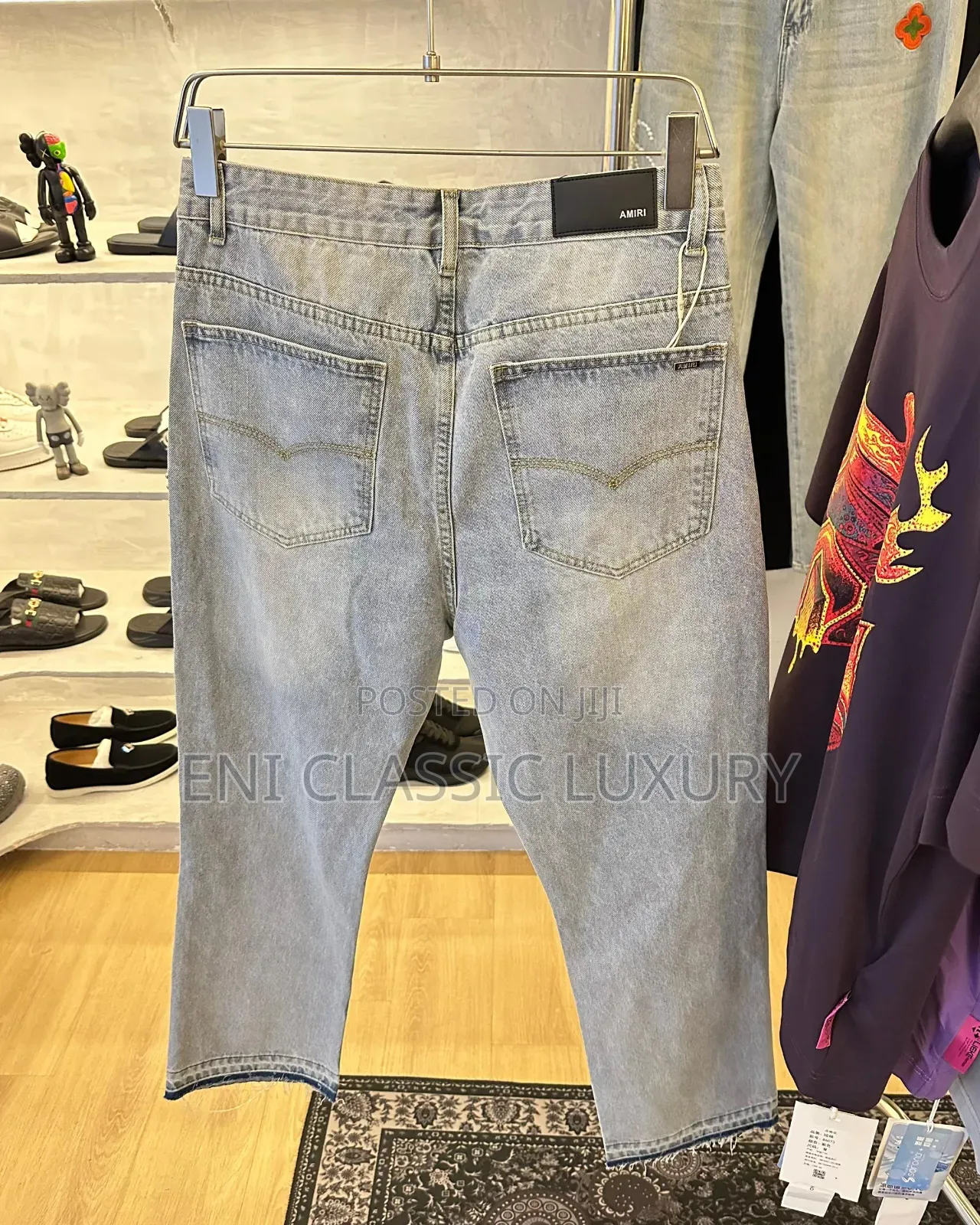 100% Quality Luxury Men's Jeans Amiri Well Banded Package