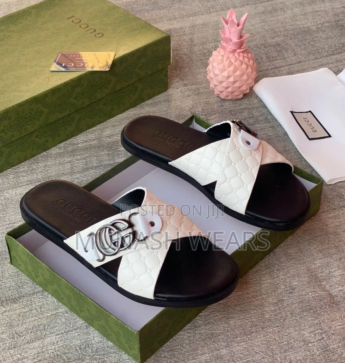 Gucci Leather Slipers 40-46 Available Cross Design