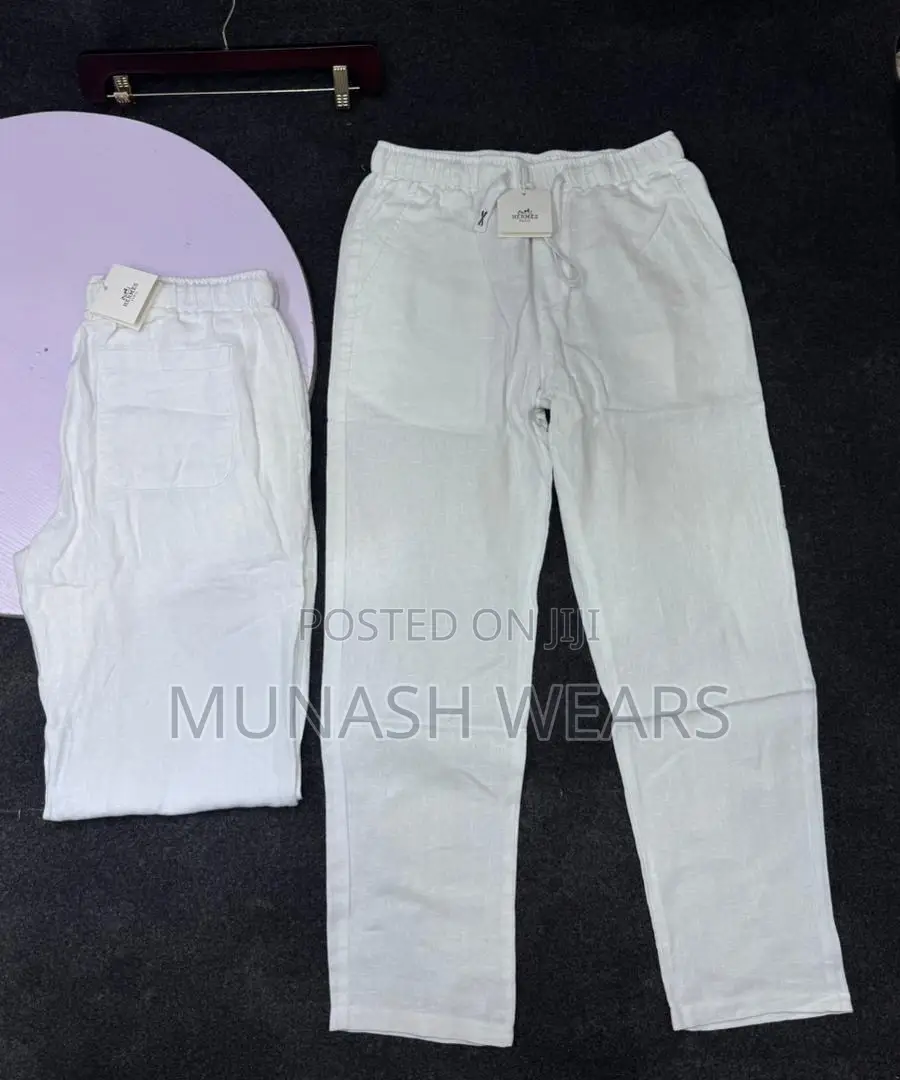 Classic Hermes Lineal Pant Trousers For Men