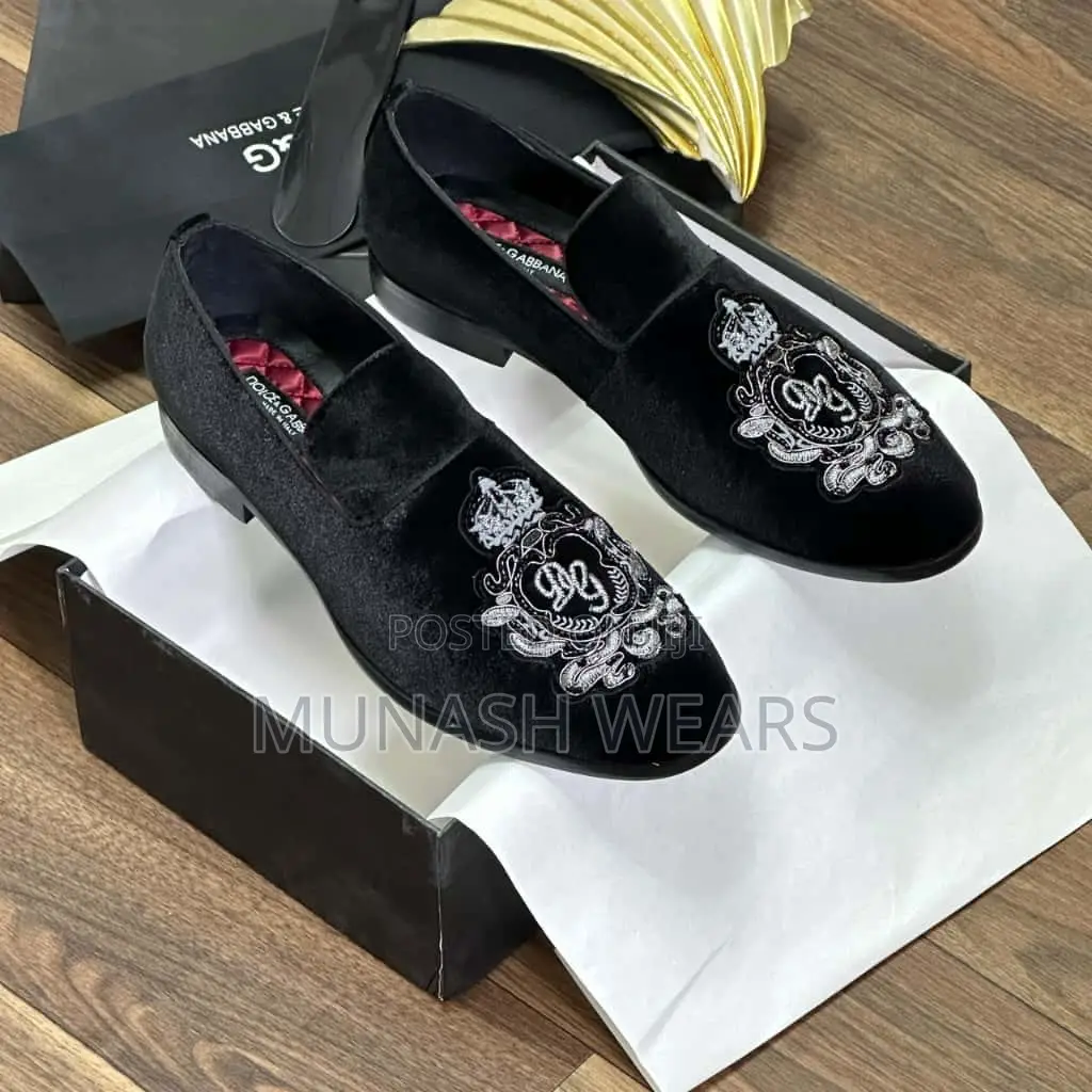 Dolce & Gabbana Velvet Shoes