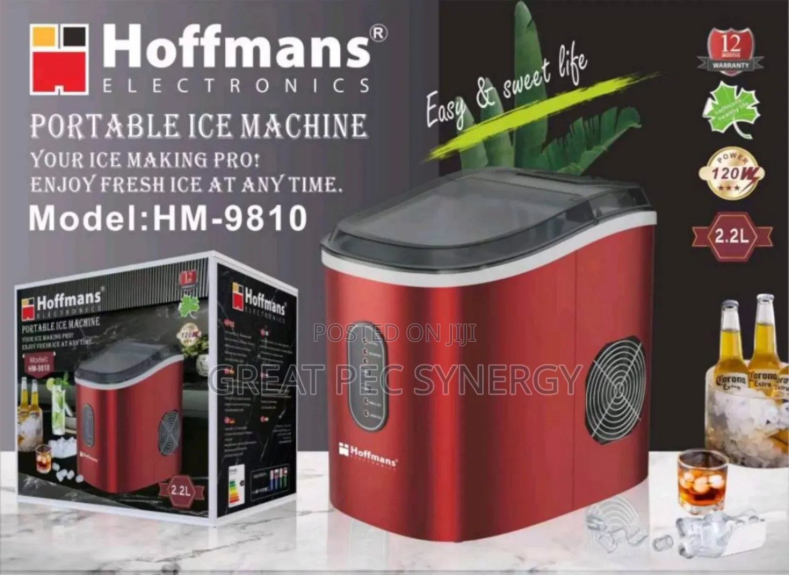 Hoffman Portable Ice Machine 2.2l
