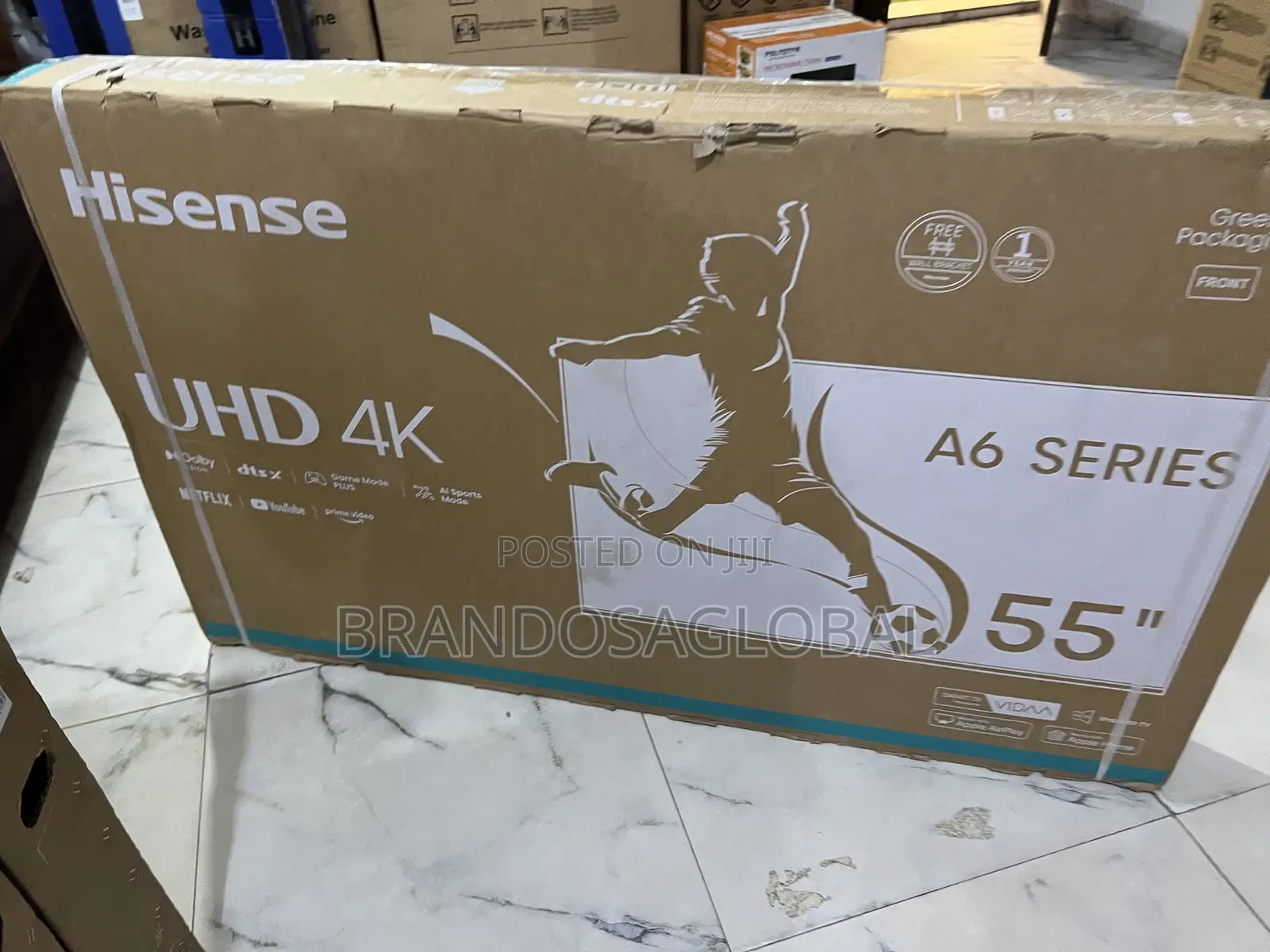 Hisense 55 Inches Uhd Smart Youtube, Netflix Television