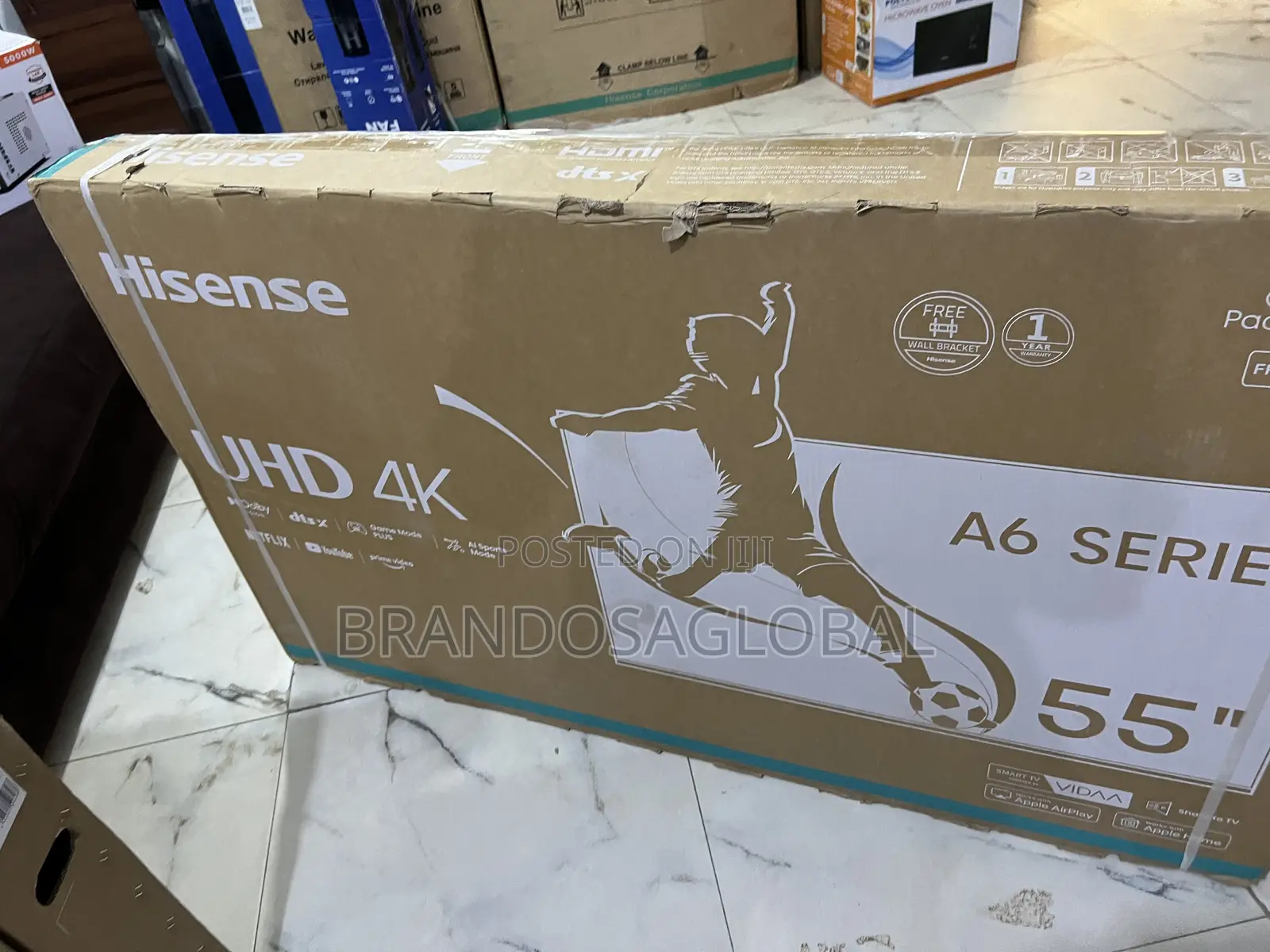 Hisense 55 Inches Uhd Smart Tv 55a6n- Brand New