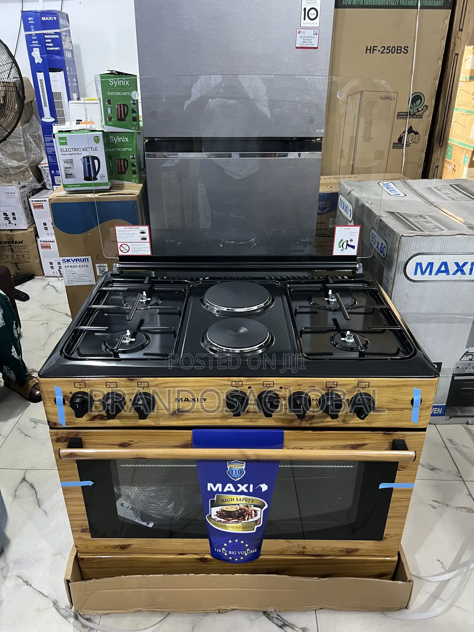4 Gas Burner Maxi 60*90 {4+2} Gas Cooker {F9e42g2}