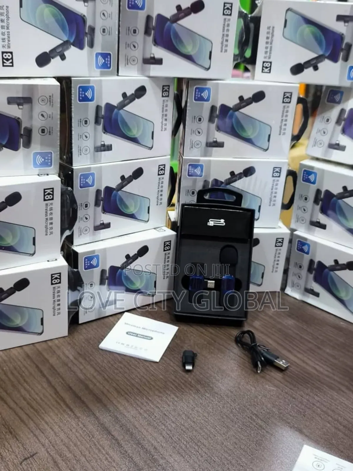 Wireless Mic Receiver iPhone Type C Lavalier Anc Microphone Lapel