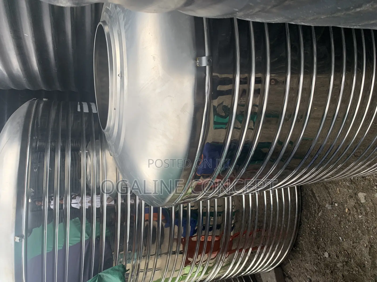1000 Liters Stainless Steel Tan