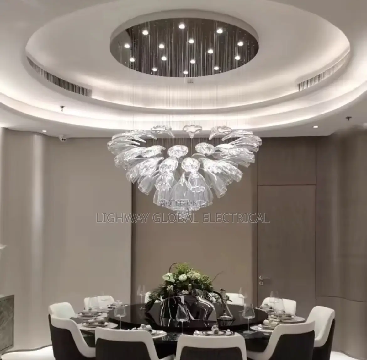 Modern Luxury Crystal Silver Lustre Decor Chandelier