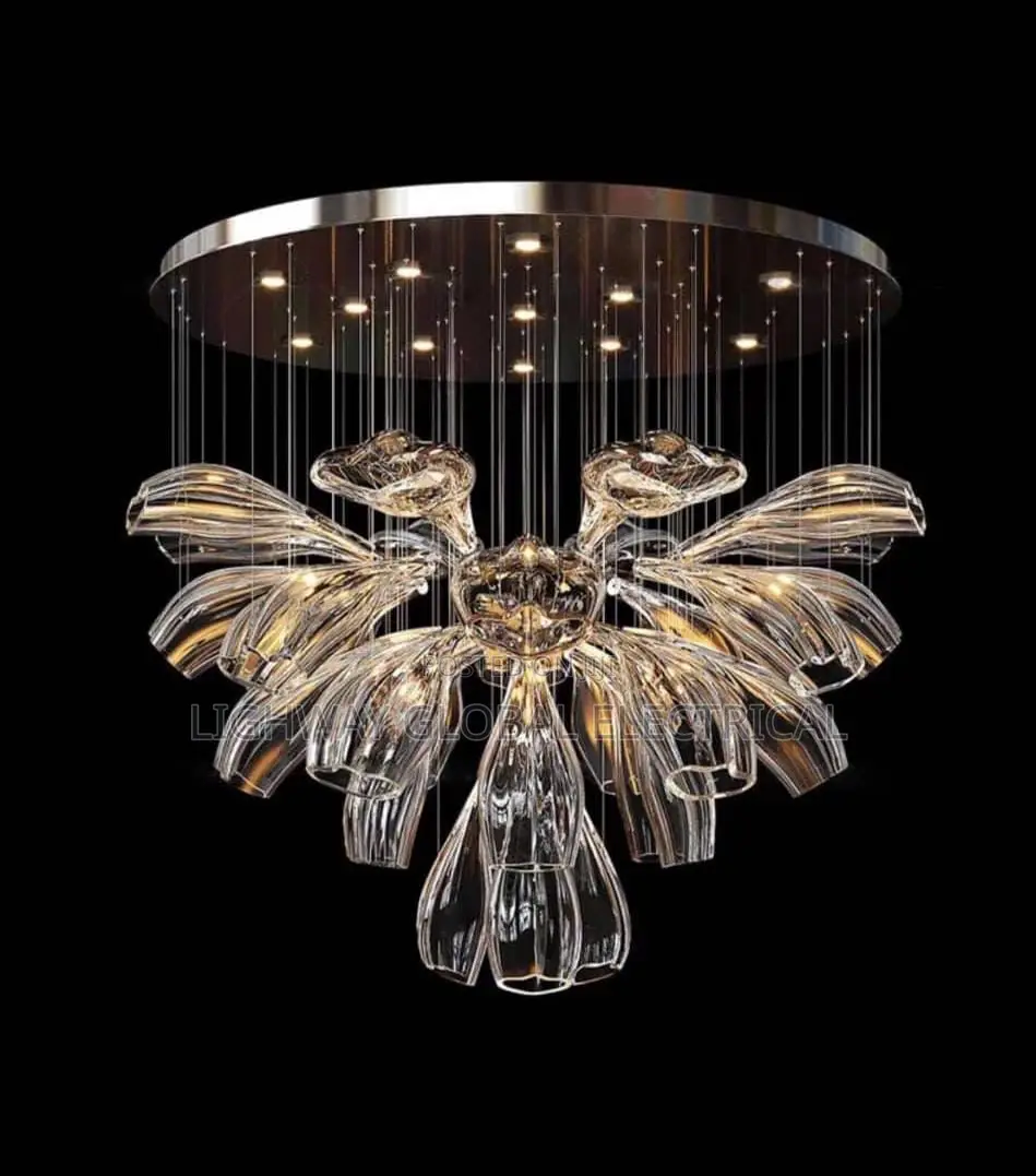 Modern Luxury Crystal Silver Lustre Decor Chandelier