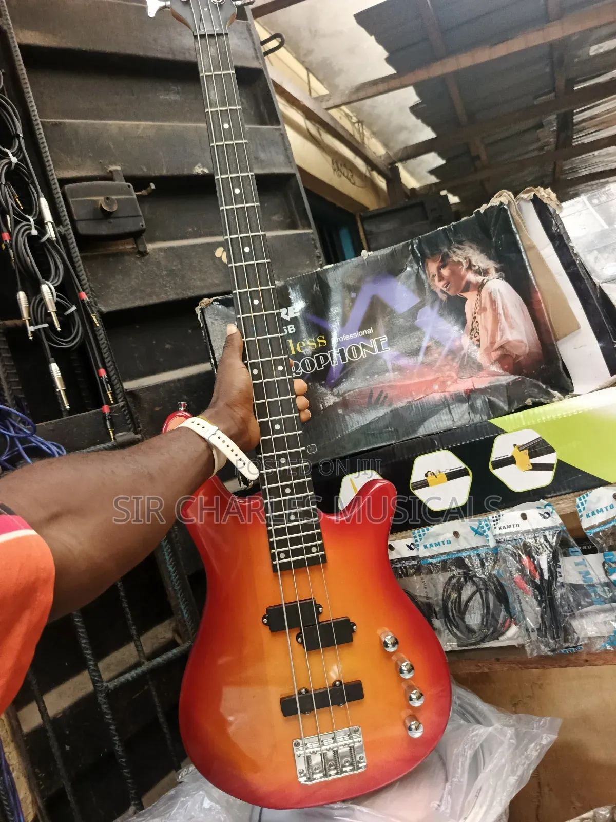 Electric Bass Guitar Full Size 4 String Available in All Colors