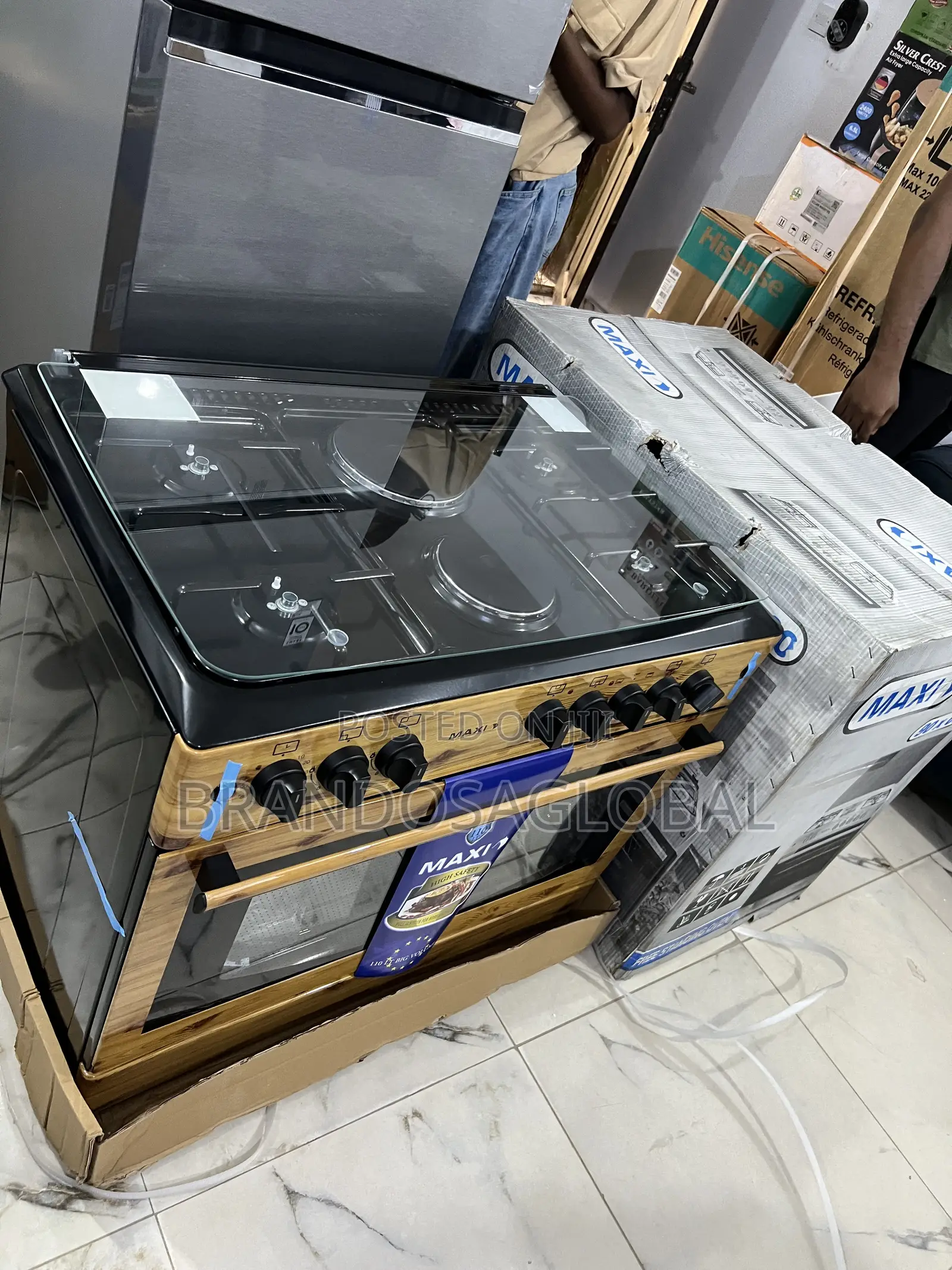 Maxi 4+2 Luxury Gas+Electric Cooker – Wide Oven