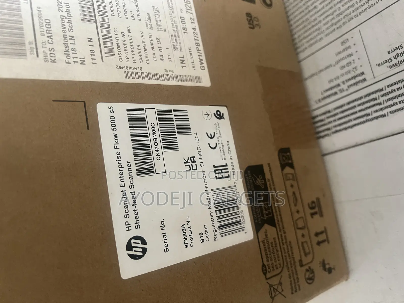 Hp Scanjet Enterprise Flow 5000 S5 (6fw09a