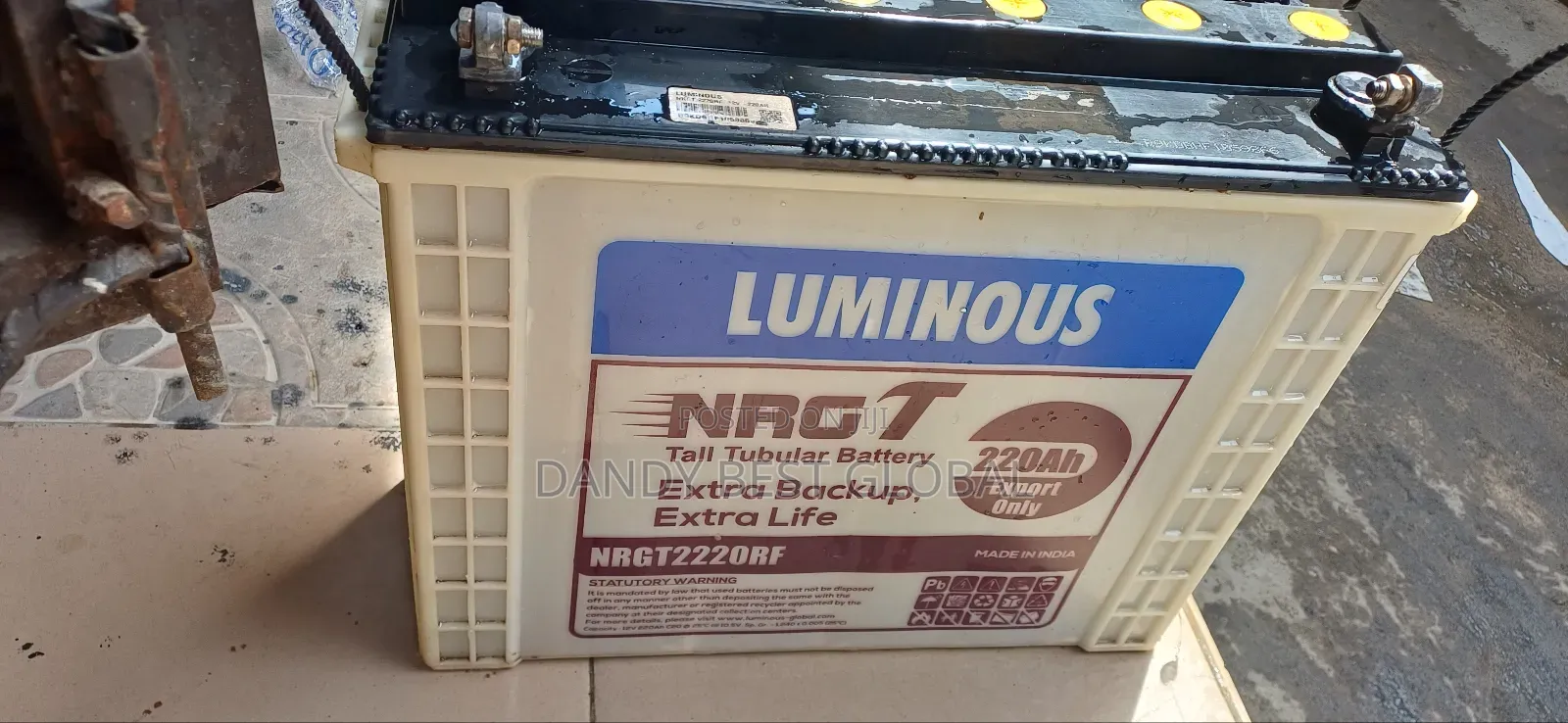 NRGT Luminous Tall Tubular Battery 220ah Made in India