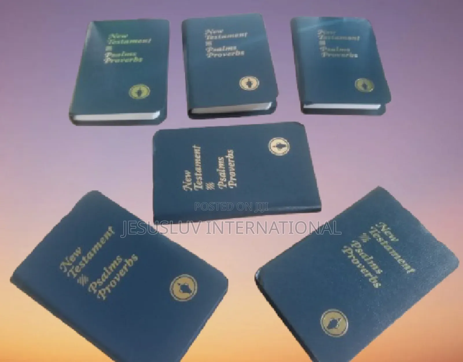Pocket New Testament With Psalms Proverbs Blue Color -Pack of 6
