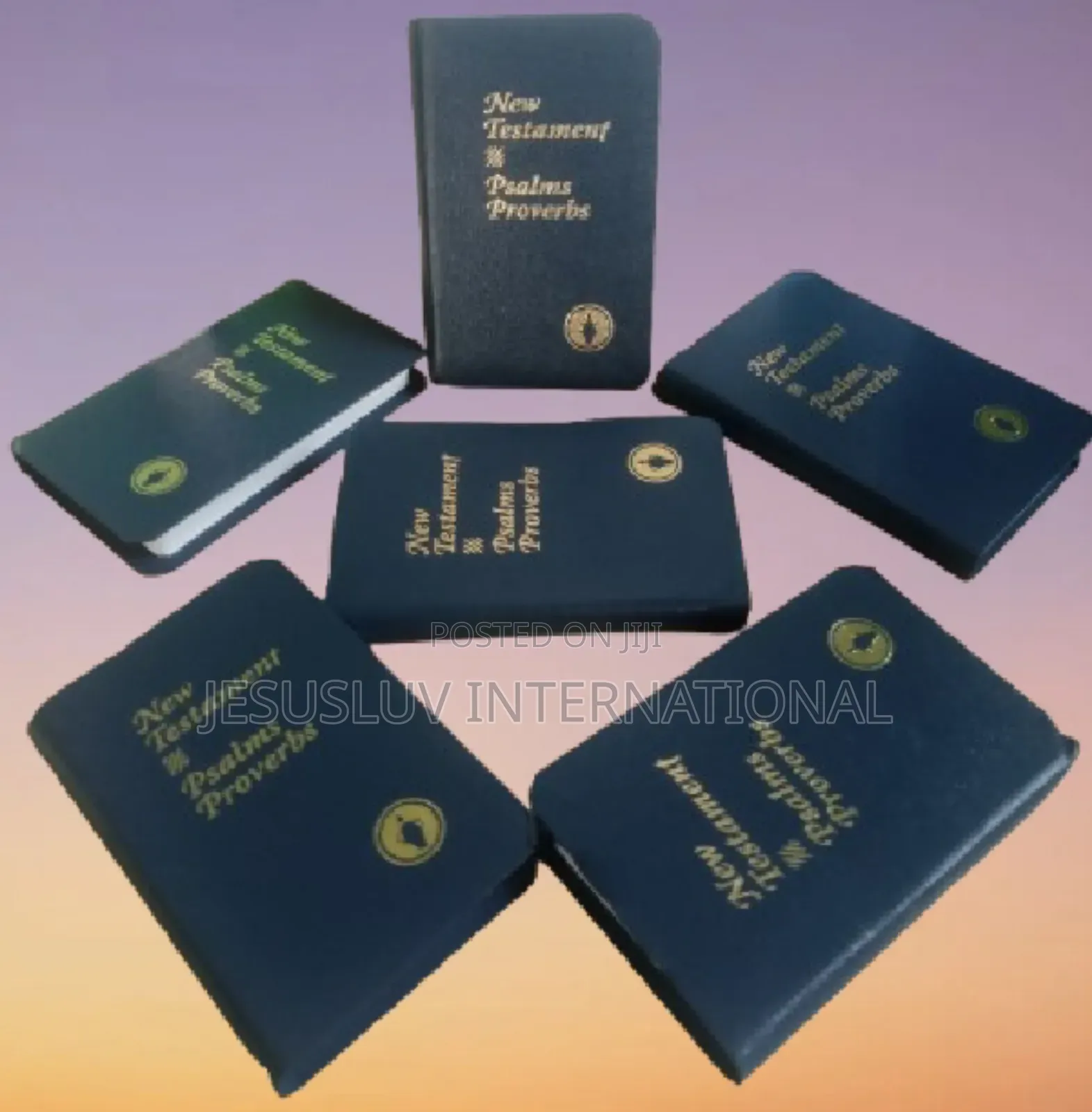 Pocket New Testament With Psalms Proverbs Blue Color -Pack of 6