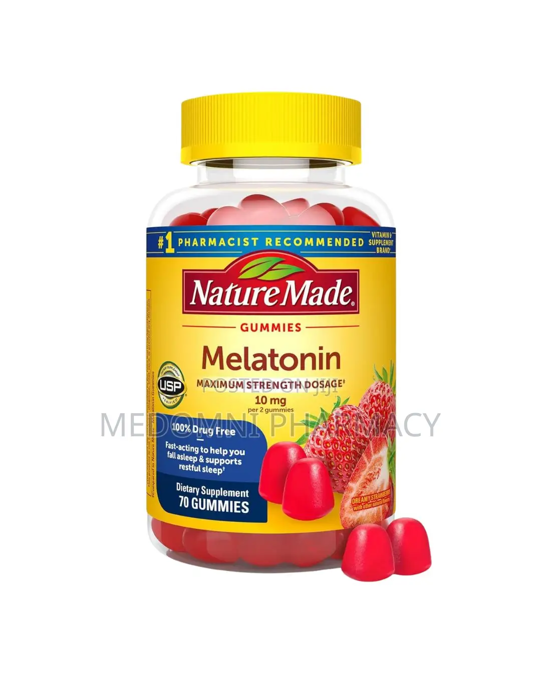 Nature Made Sleep Aid 10mg Gummies Natural Melatonin for Better Sleep