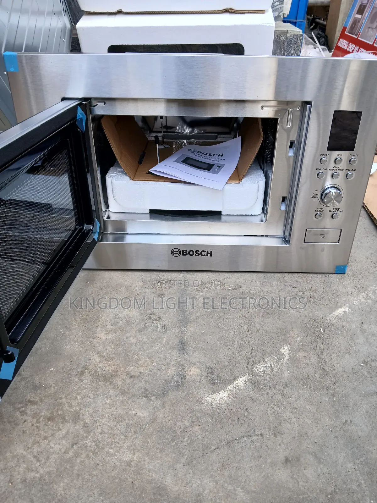 New 2025 Bosch Stainless Inbuilt Microwave Silver 70% Energy Savings
