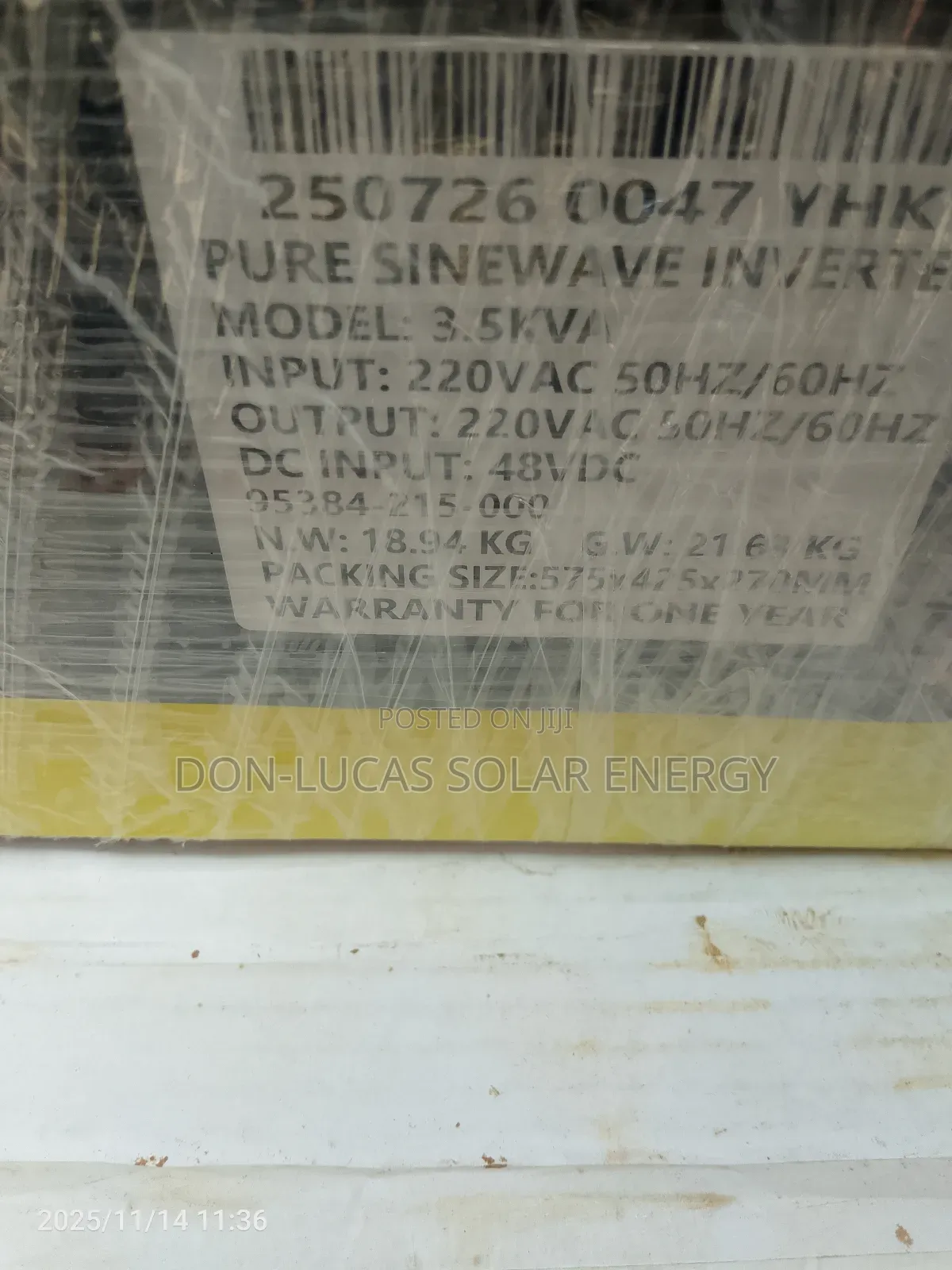 Yohaka Inverter 3.5kva 48v