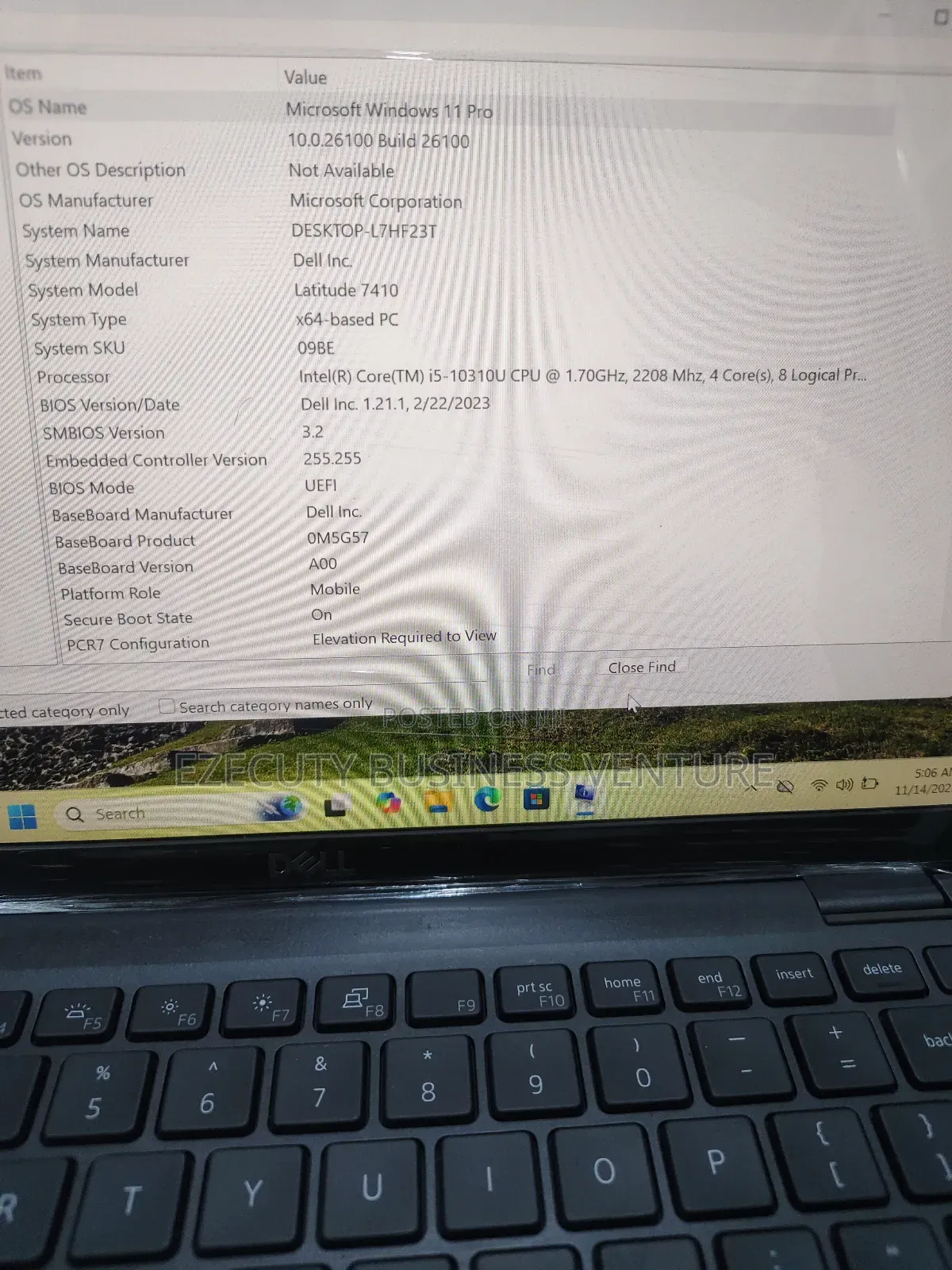 Laptop Dell Latitude 7410 16GB Intel Core i5 SSD 256GB