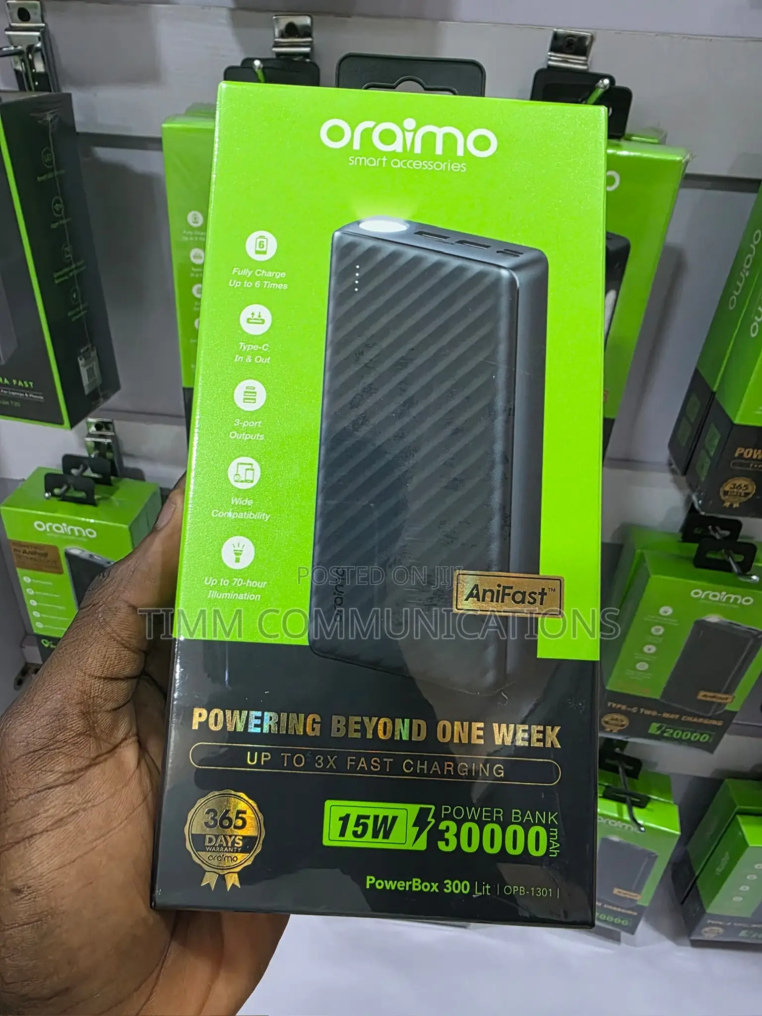 Oraimo Powerbox 300 Lite 30000 Mah Power Bank (Opb-1301)