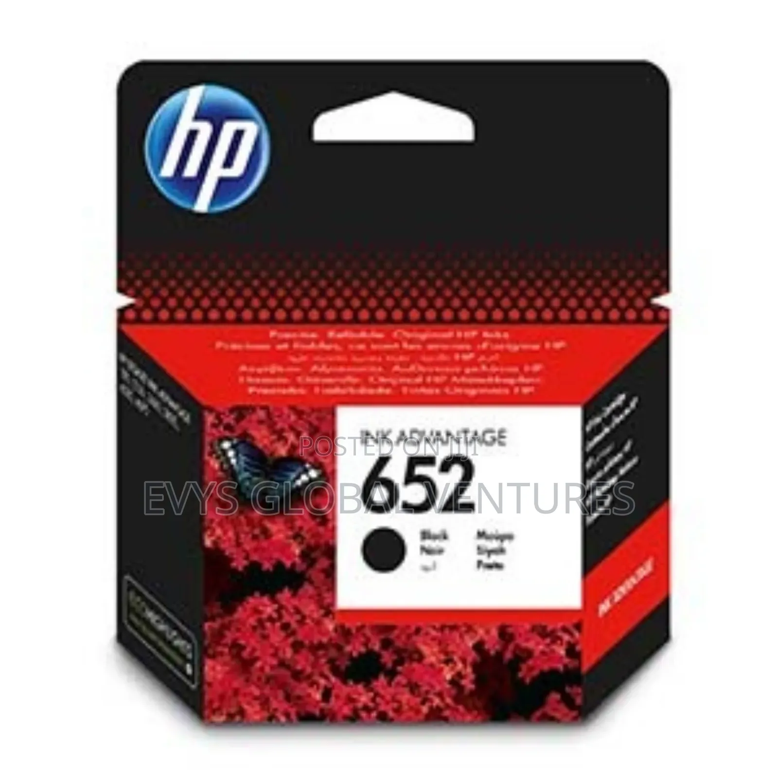 652 Black Ink Cartridges - Hp