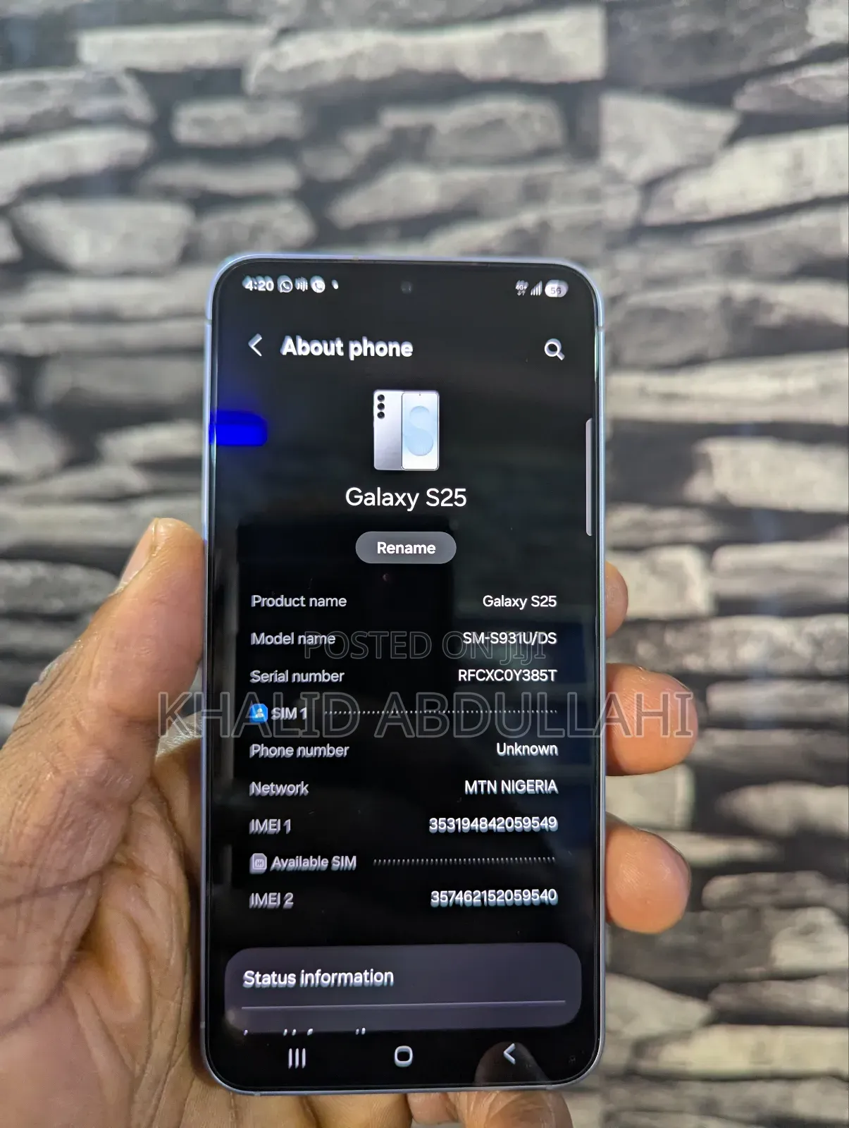 Samsung Galaxy S25 256 GB Silver
