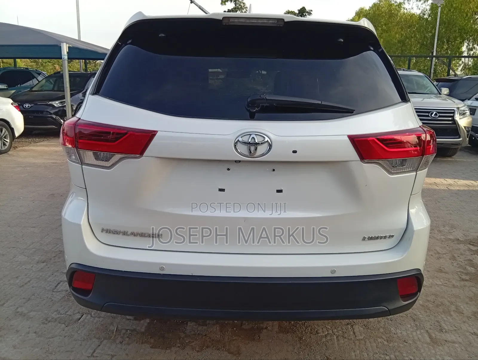 Toyota Highlander Limited 4x2 V6 (3.5L 6cyl 8A) 2018 White