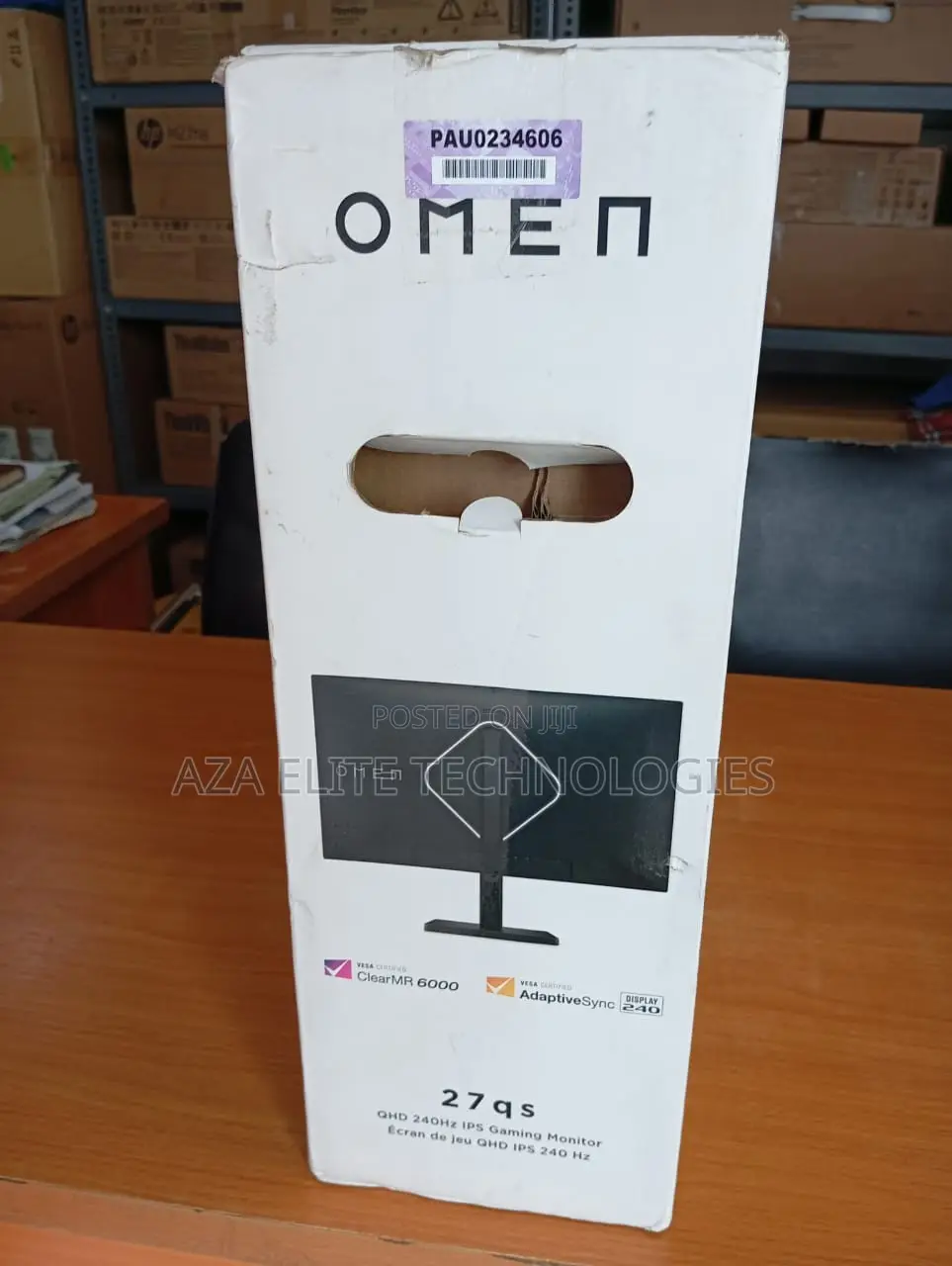 Omen 27 Inch QHD 280hz Gaming Monitor - Omen 27qs G2 (Aw3v0aa)