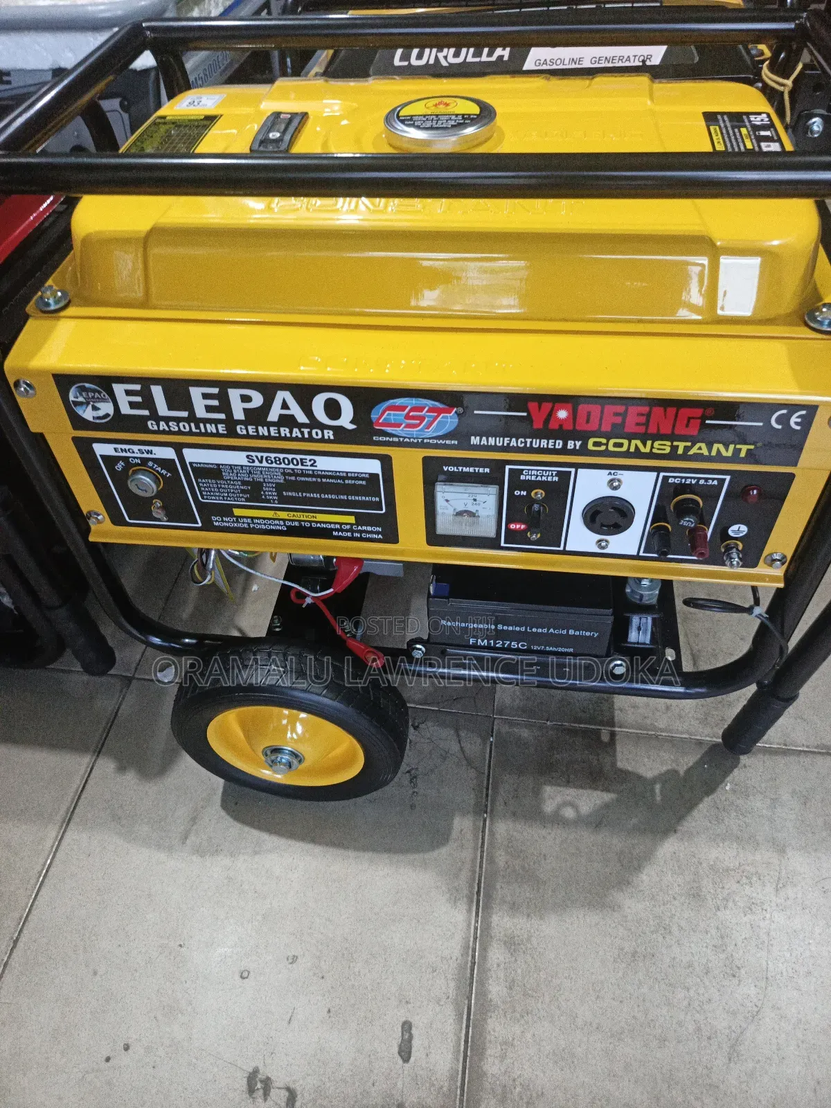 Elepaq Constant Generator 4.5kva Copper Coil