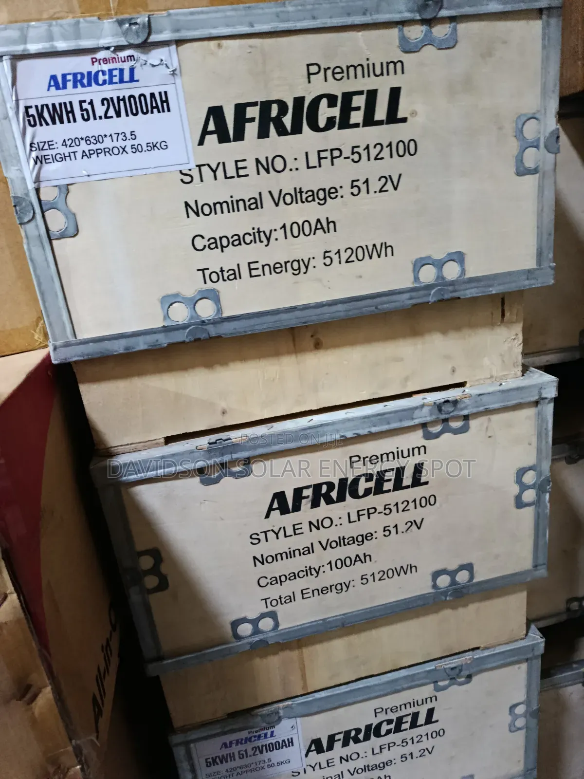 5kwh Africell Solar Lithium Ion Battery