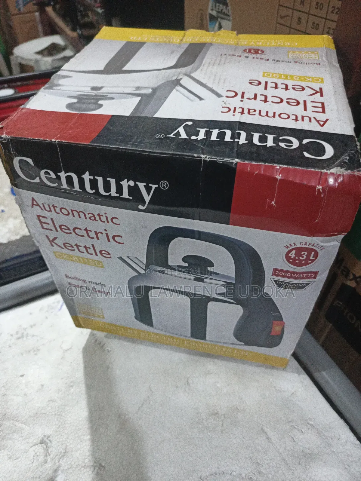 Century Electric Kettle 4.3liters