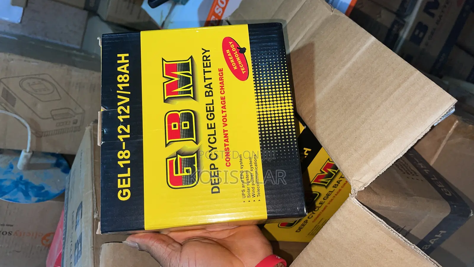 18ah 12v GBM Dry Cell Battery