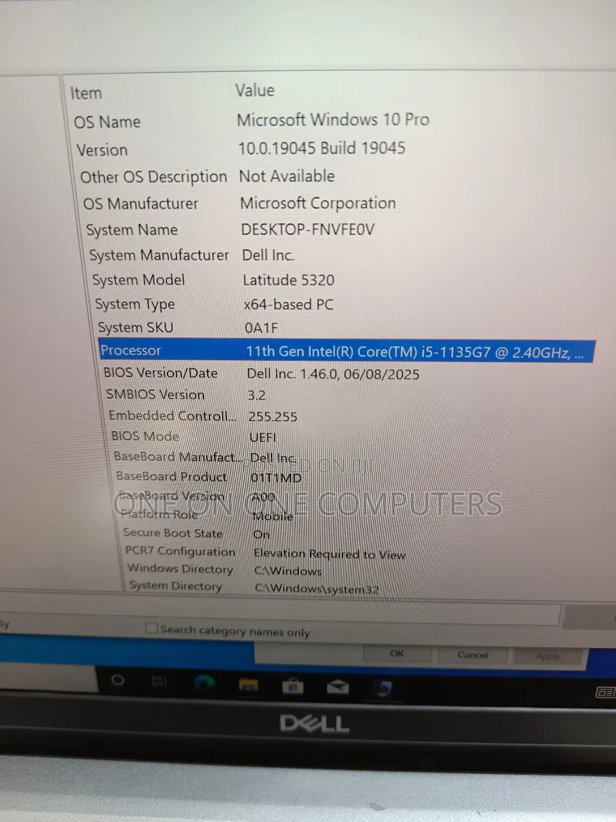 Laptop Dell Latitude 5320 16GB Intel Core i5 SSD 512GB