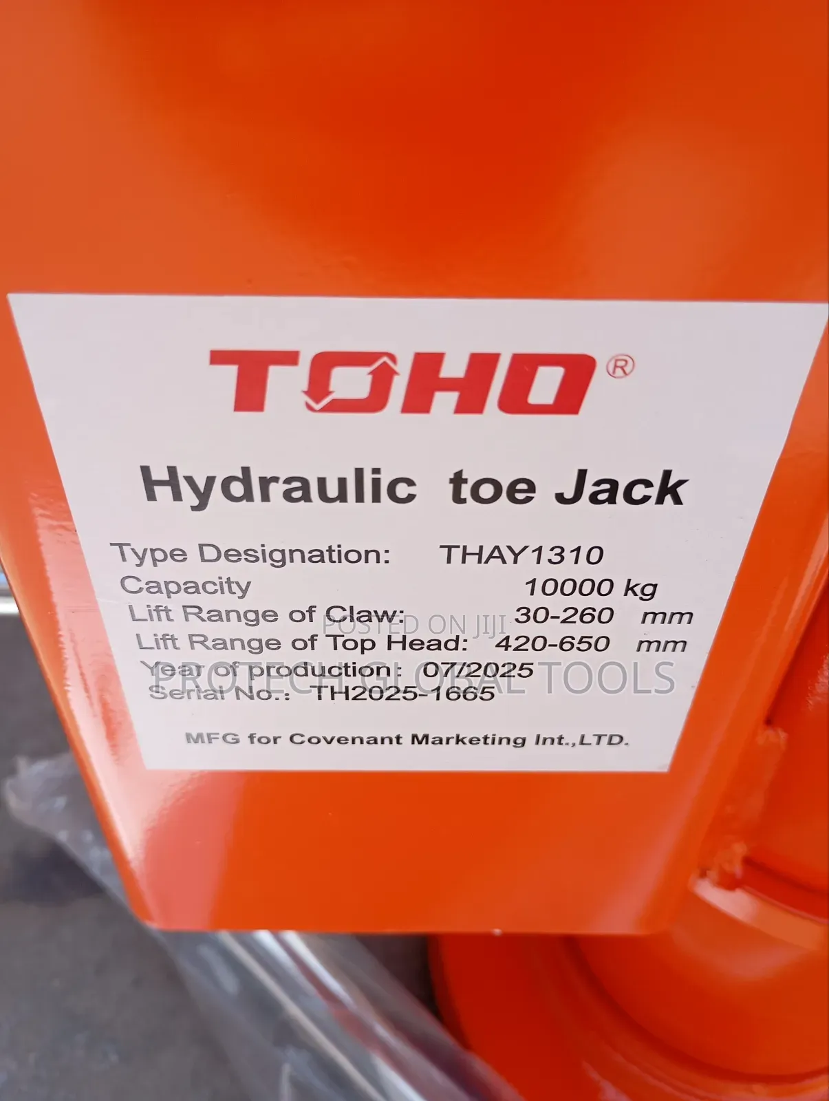 10ton Hydraulic Toe Jack
