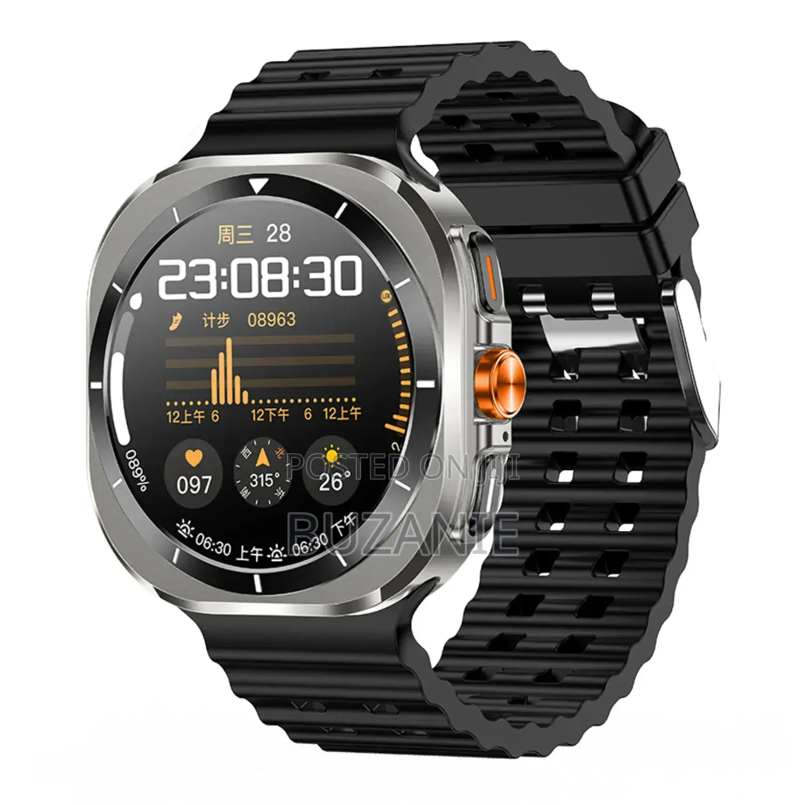 Z7 Smartwatch Black Bluetooth Smart Watch for Android and iPhone