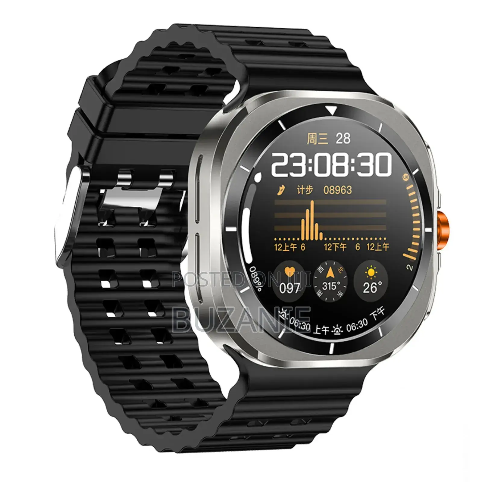 Z7 Smartwatch Black Bluetooth Smart Watch for Android and iPhone