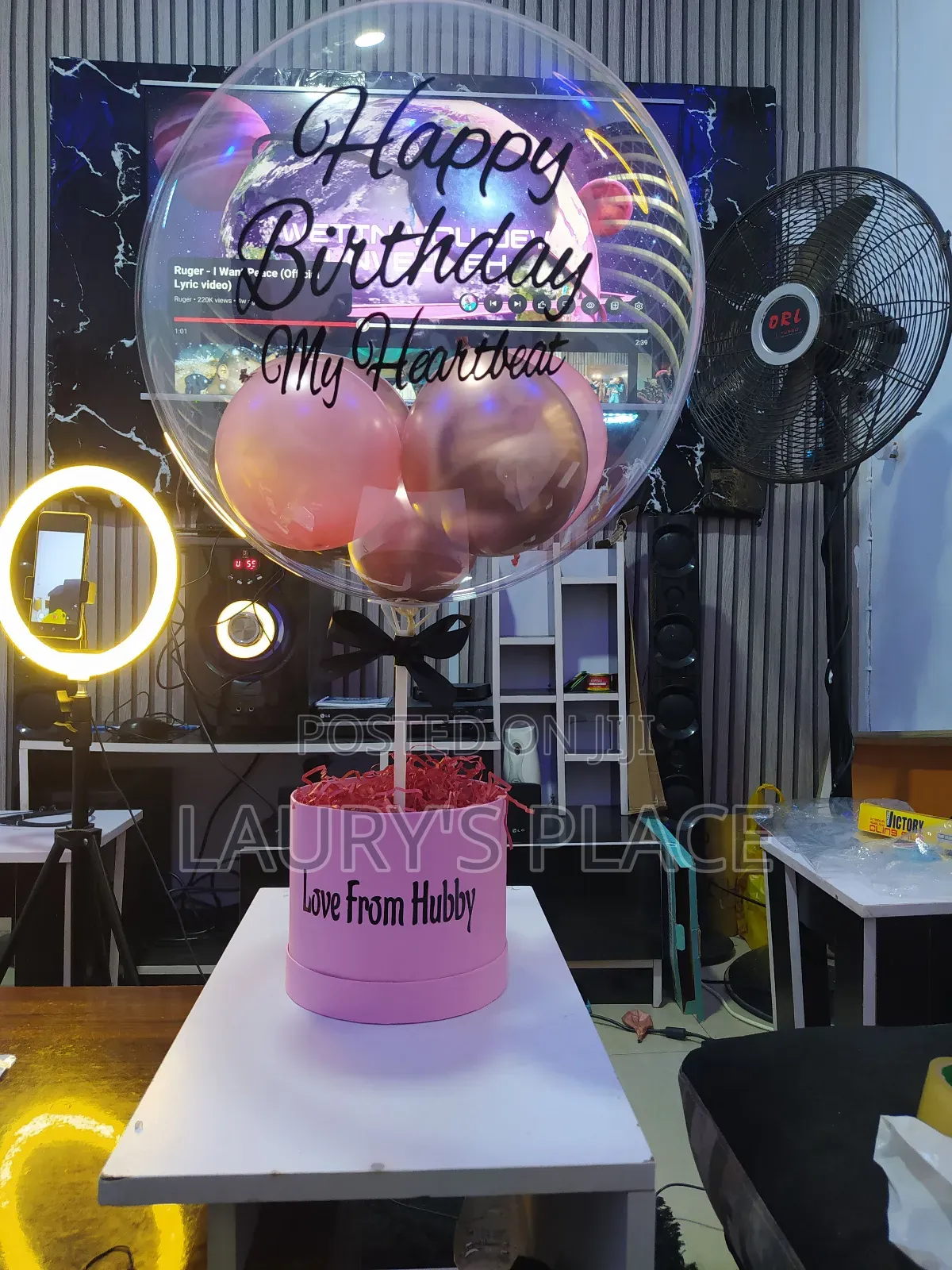 Empty Hot Air Balloon Treat Box