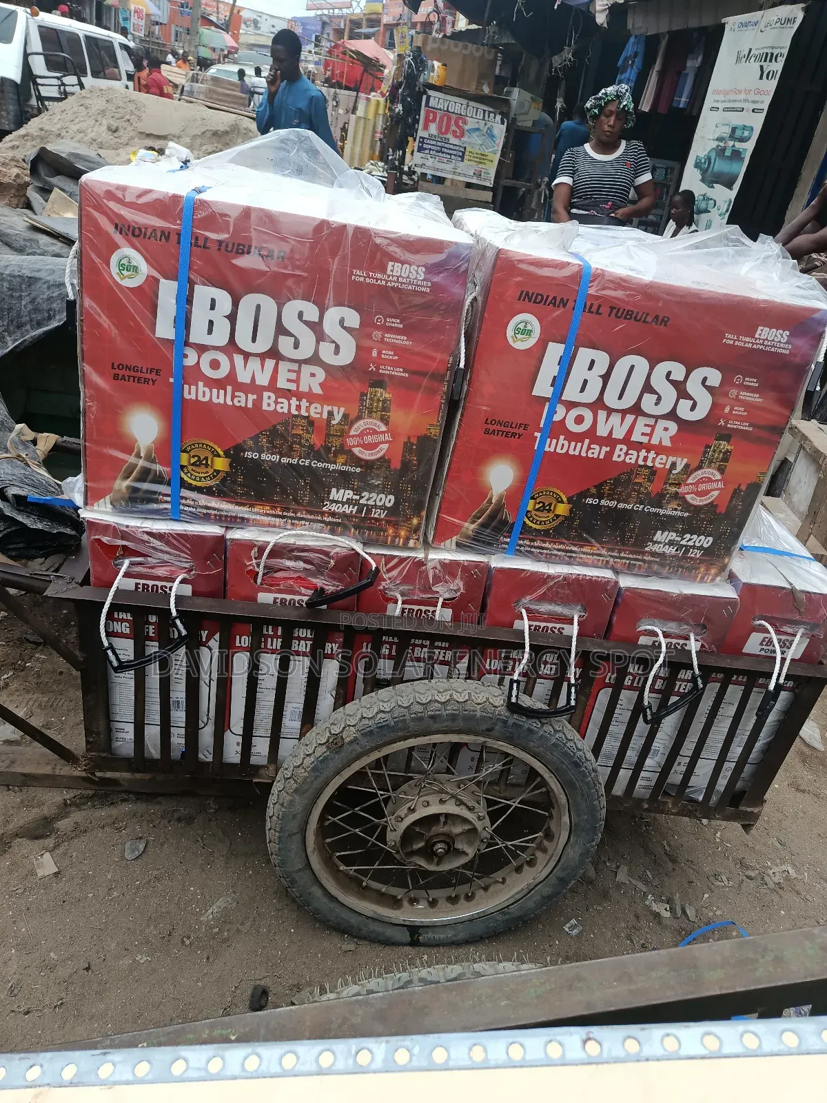 240arh 12v Eboos Solar Tubular Battery