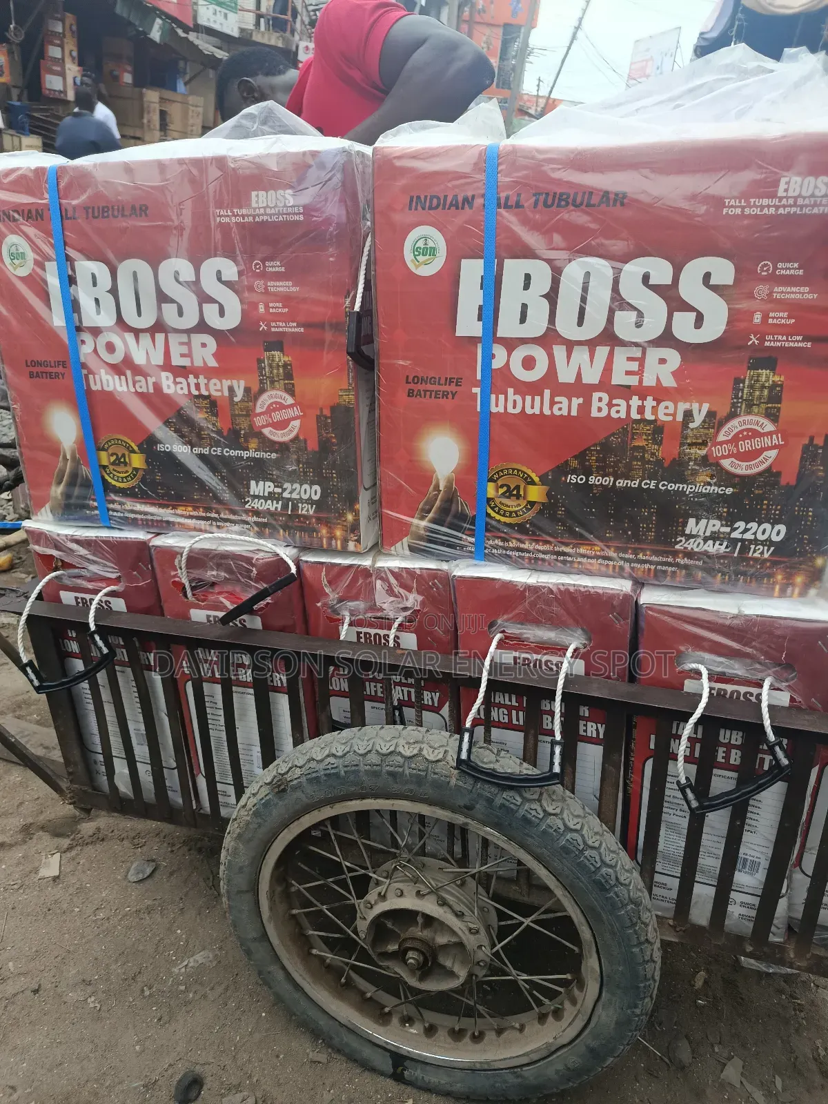 240arh 12v Eboos Solar Tubular Battery