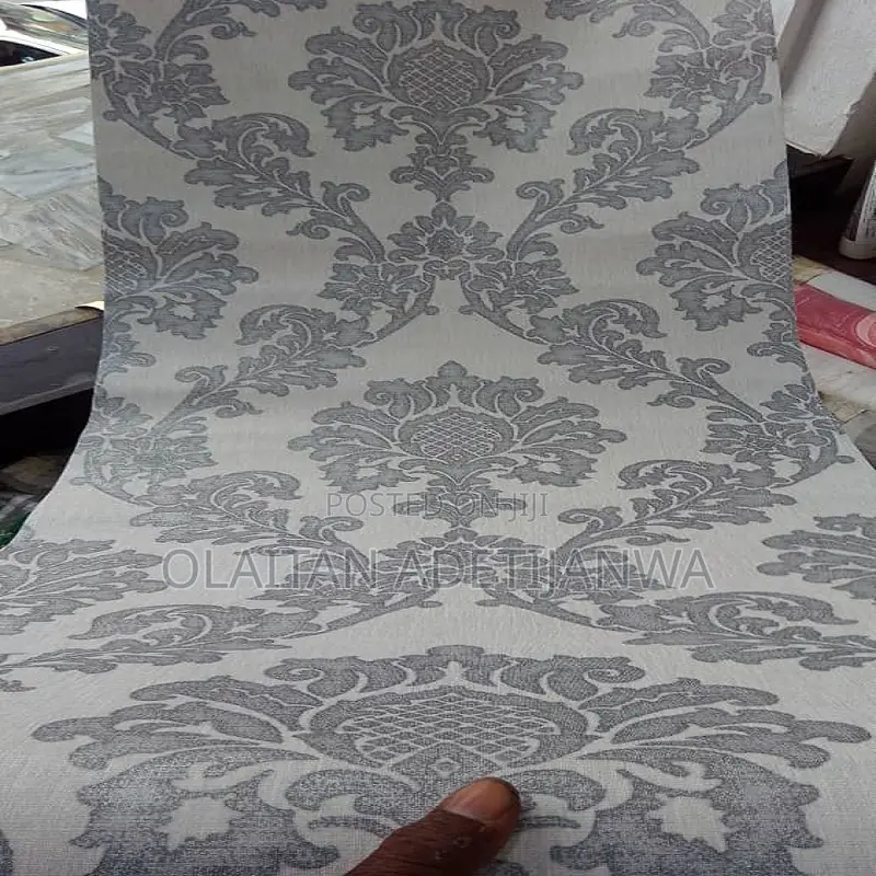 Royal Non Woven 3d Grey Cleanable Wallpaper