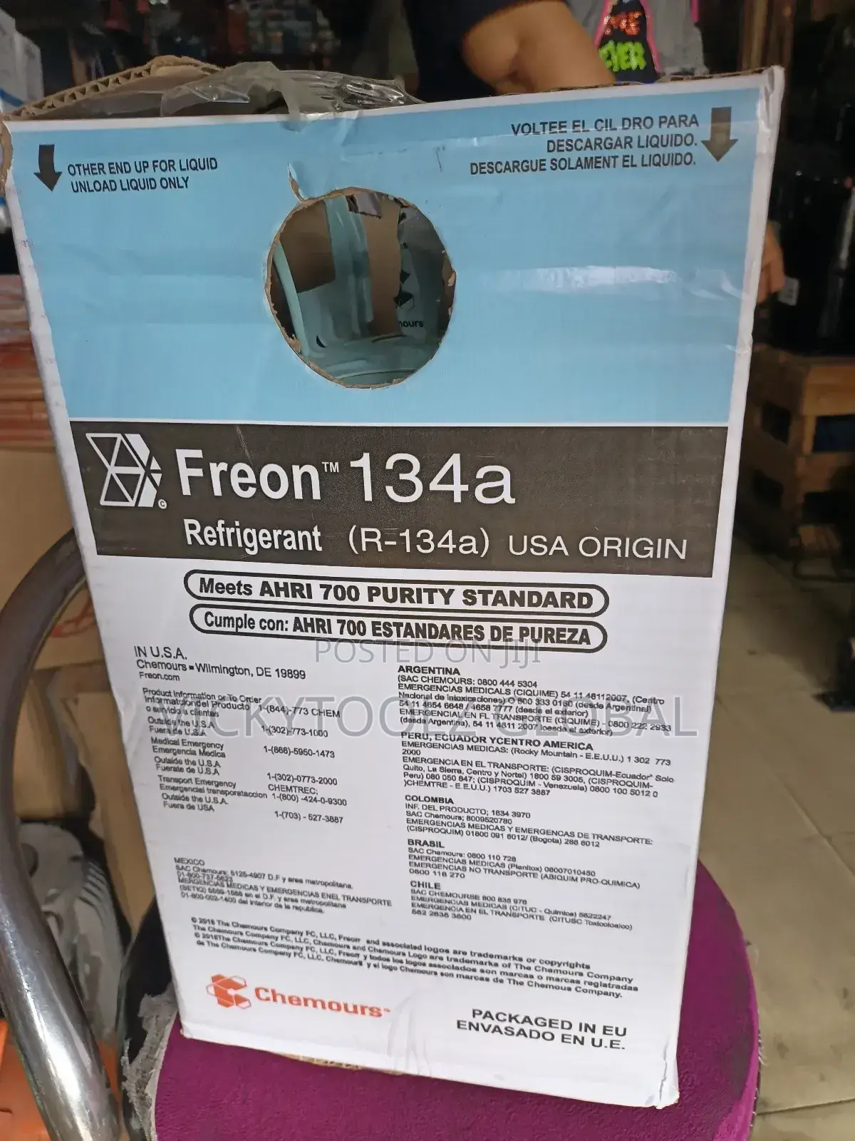 Freon R- 134a 13.6kg Non Refillable Refrigerant Gas