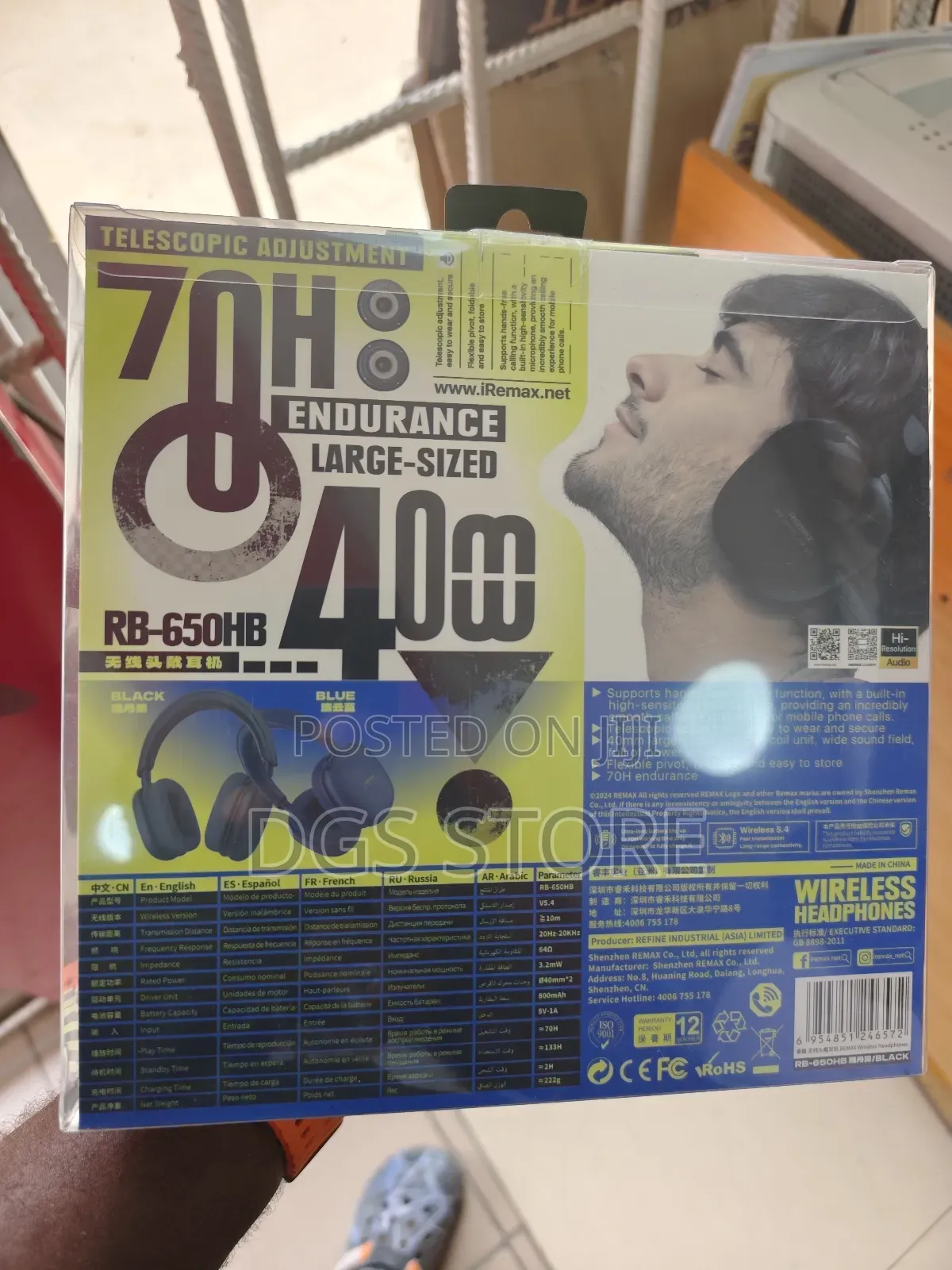 Remax Rb 650hb Wireless Headphone