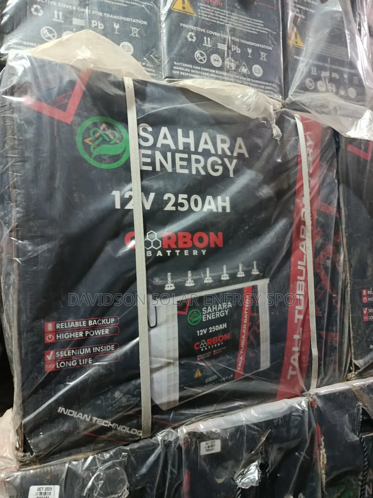 250arh Sahara Solar Tubular Battery