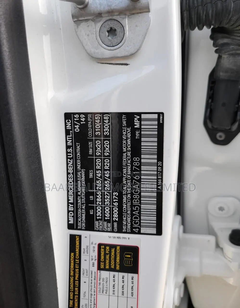 Mercedes-Benz GLE-Class 2016 White
