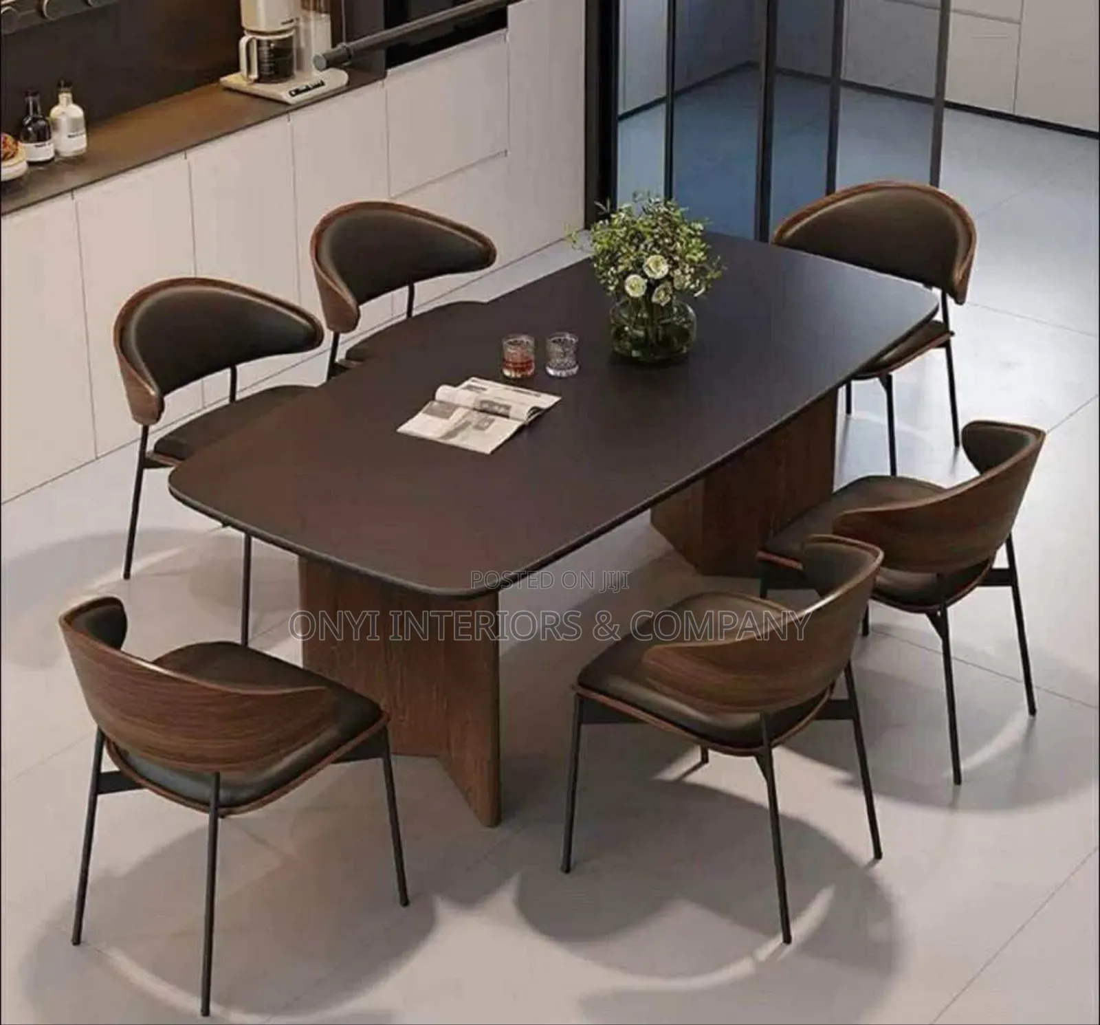 Lovely Home Marble Dining Table and 6 Chairs